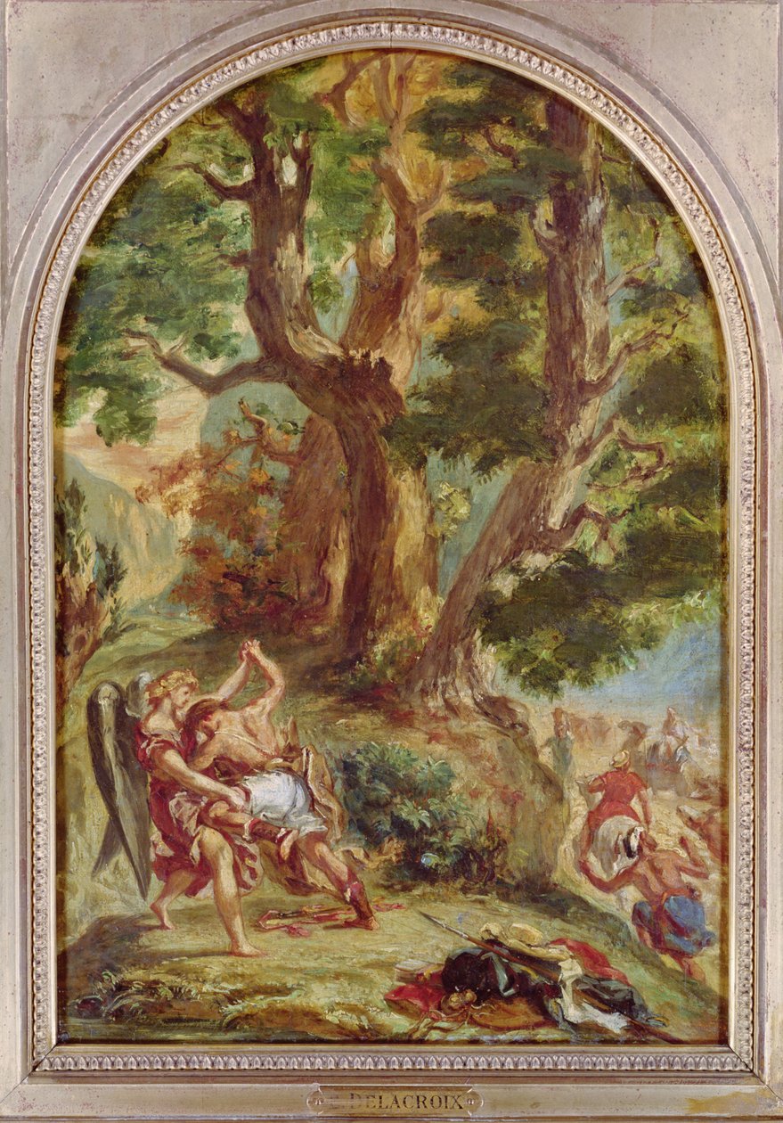 Jákob zápasí s andělem, 1857 od Ferdinand Victor Eugene Delacroix