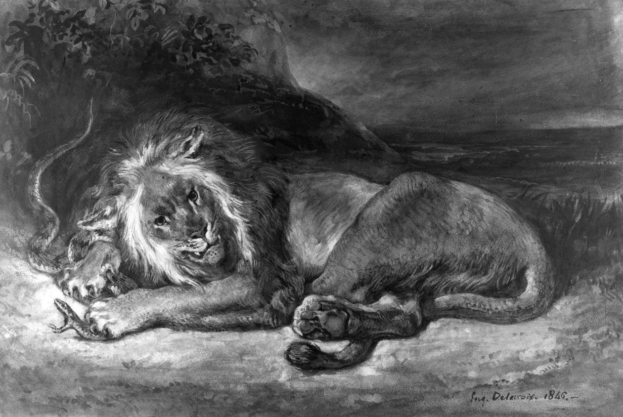 Lev a had od Ferdinand Victor Eugene Delacroix