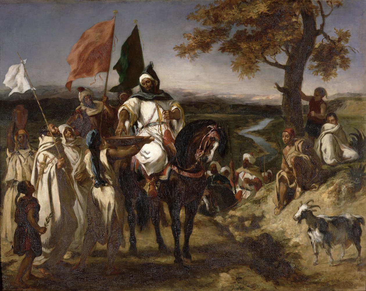Marocký Caid, 1837 od Ferdinand Victor Eugene Delacroix