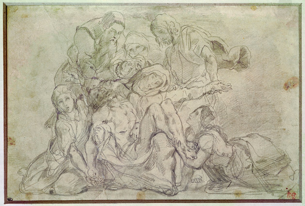 Pieta od Ferdinand Victor Eugene Delacroix