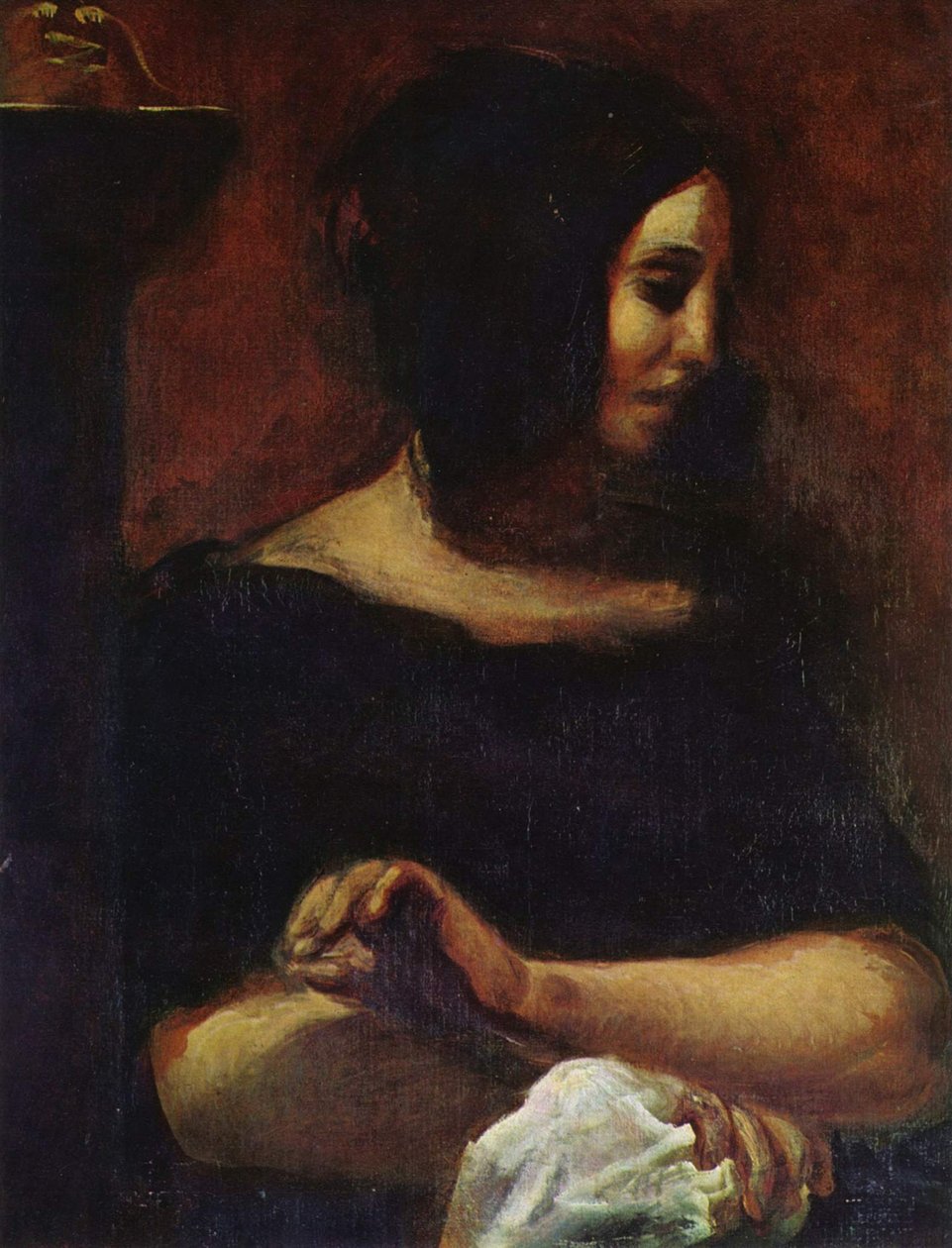 Portrét George Sanda od Ferdinand Victor Eugene Delacroix