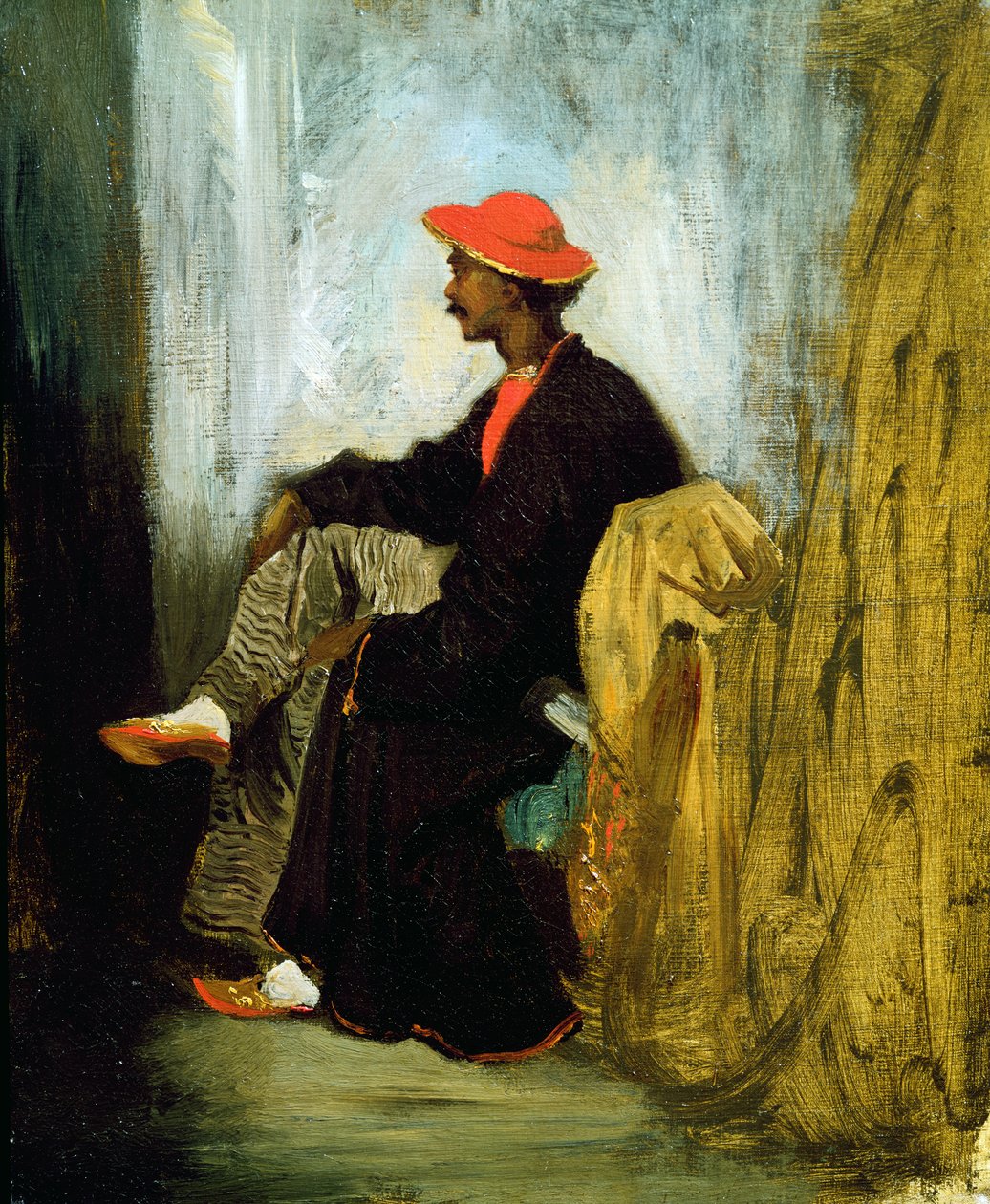 Studie Indiána z Kalkaty, 1823 od Ferdinand Victor Eugene Delacroix