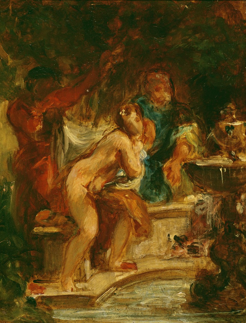 Suzanne v lázních od Ferdinand Victor Eugene Delacroix