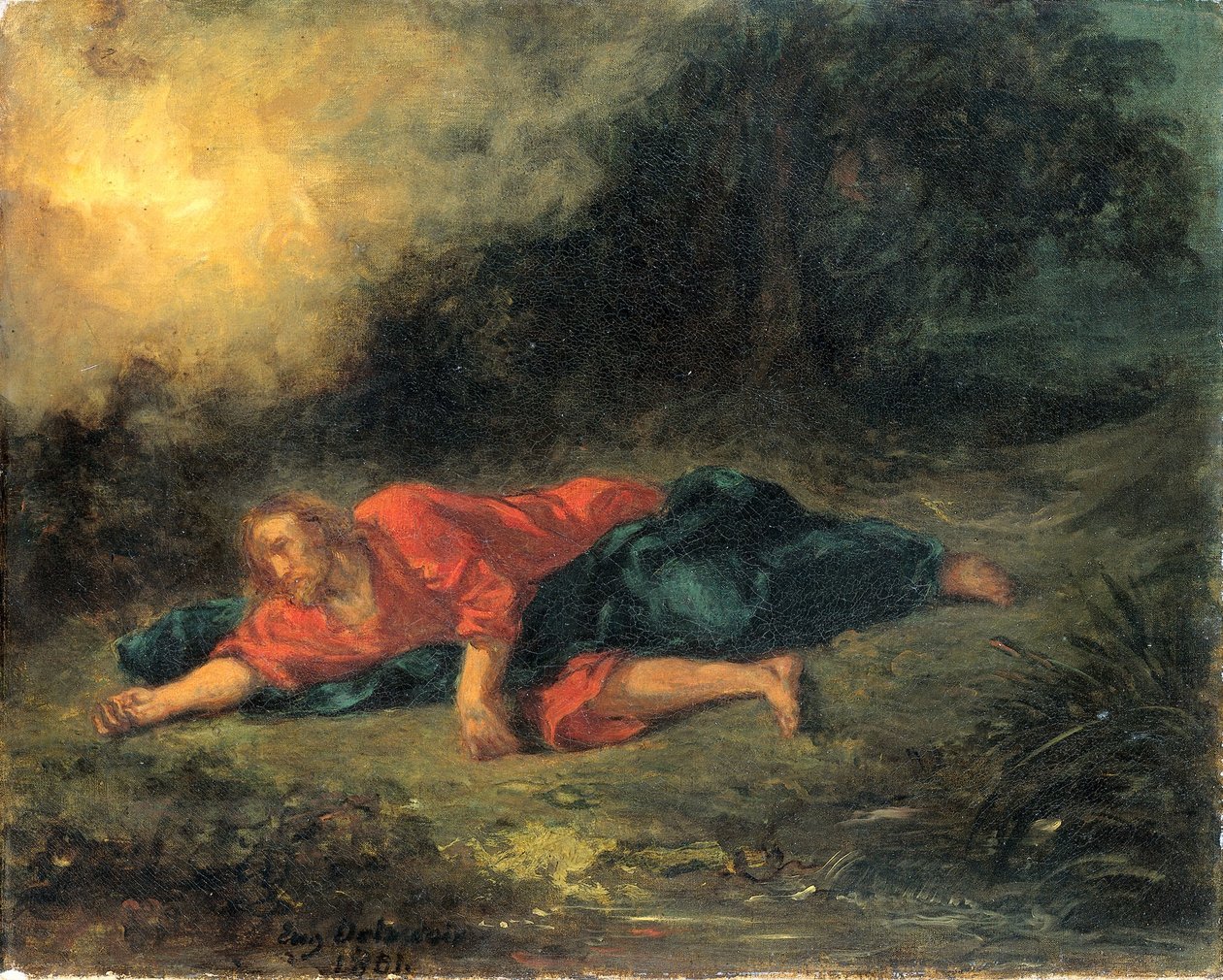 Agónie v zahradě od Ferdinand Victor Eugene Delacroix