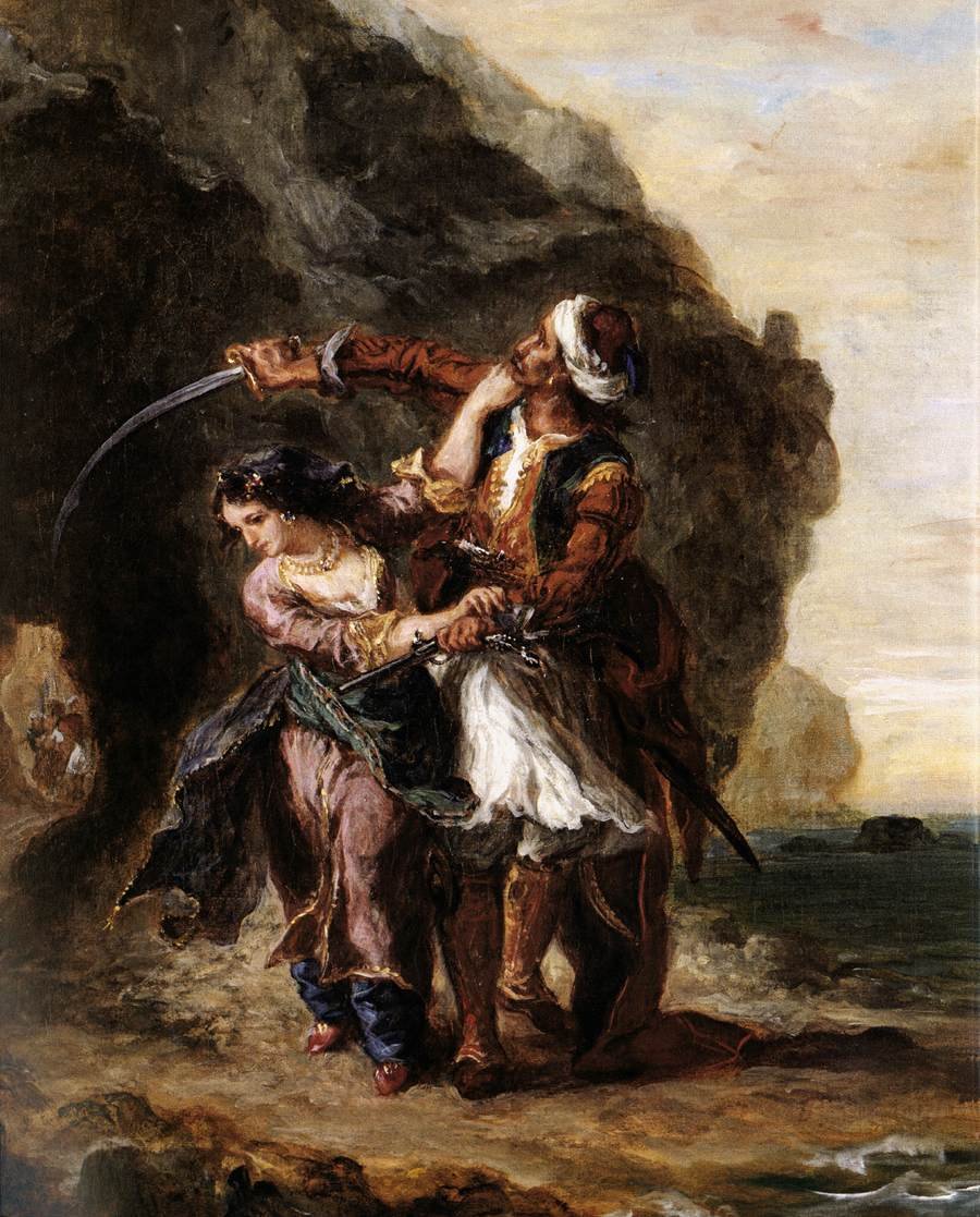 Nevěsta Abydosu od Ferdinand Victor Eugene Delacroix
