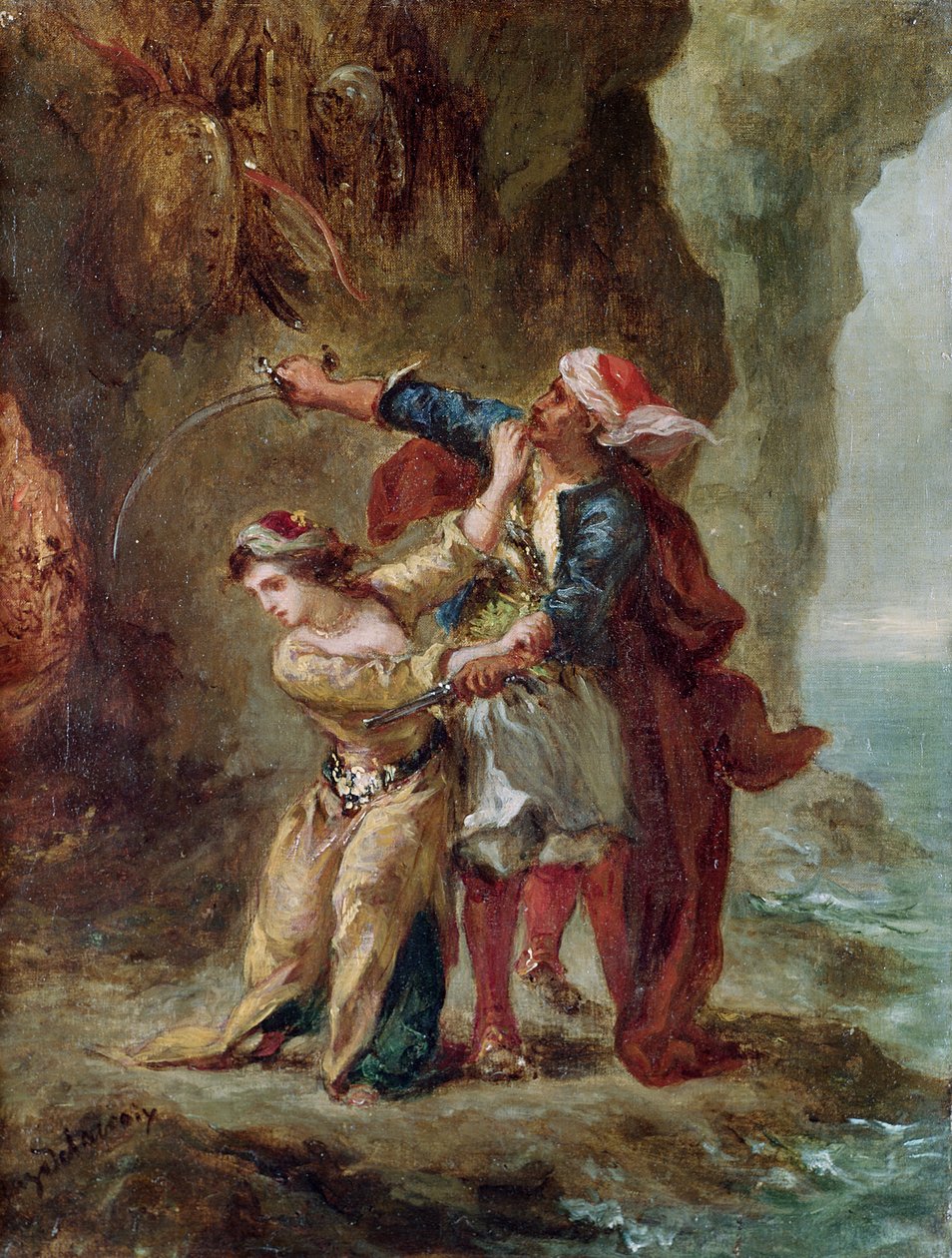 Nevěsta z Abydu, 1843 od Ferdinand Victor Eugene Delacroix