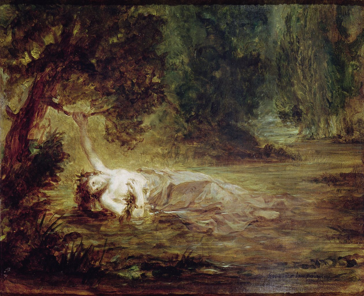 Smrt Ofélie, 1838 od Ferdinand Victor Eugene Delacroix