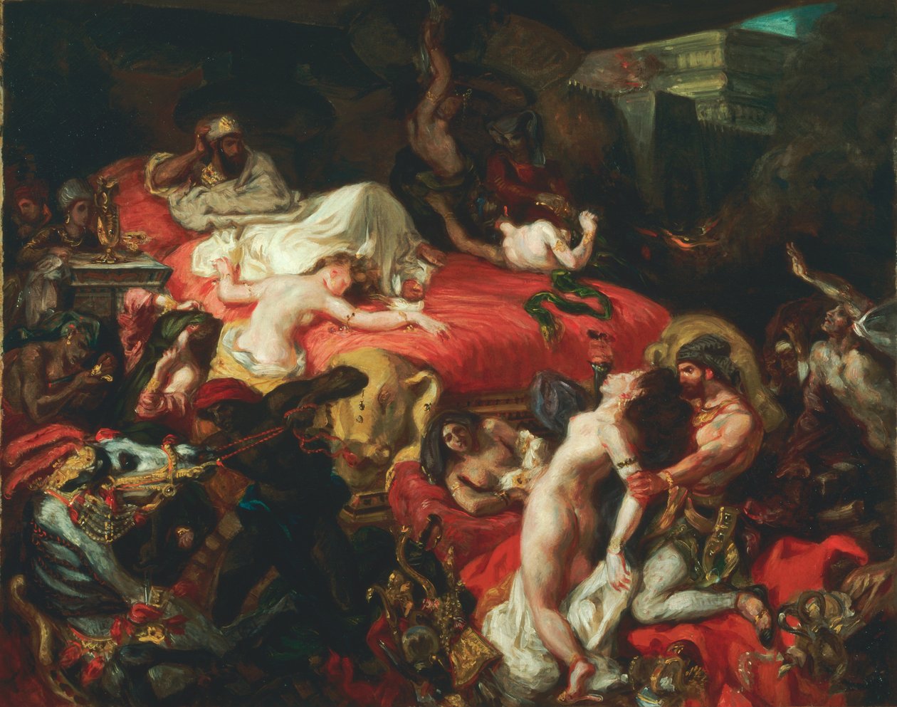 Smrt Sardanapala od Ferdinand Victor Eugene Delacroix