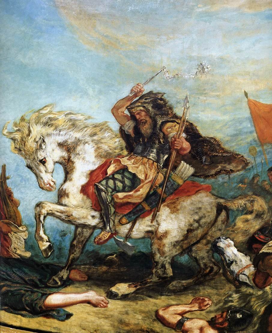 Fragment Victor Delacroix Attila od Ferdinand Victor Eugene Delacroix