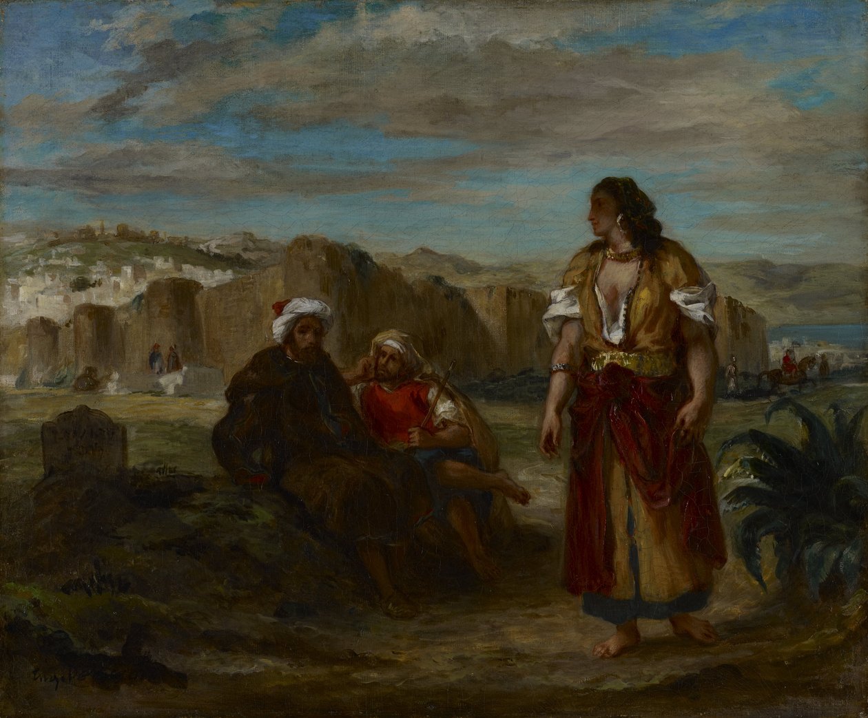 Pohled na Tanger od Ferdinand Victor Eugene Delacroix