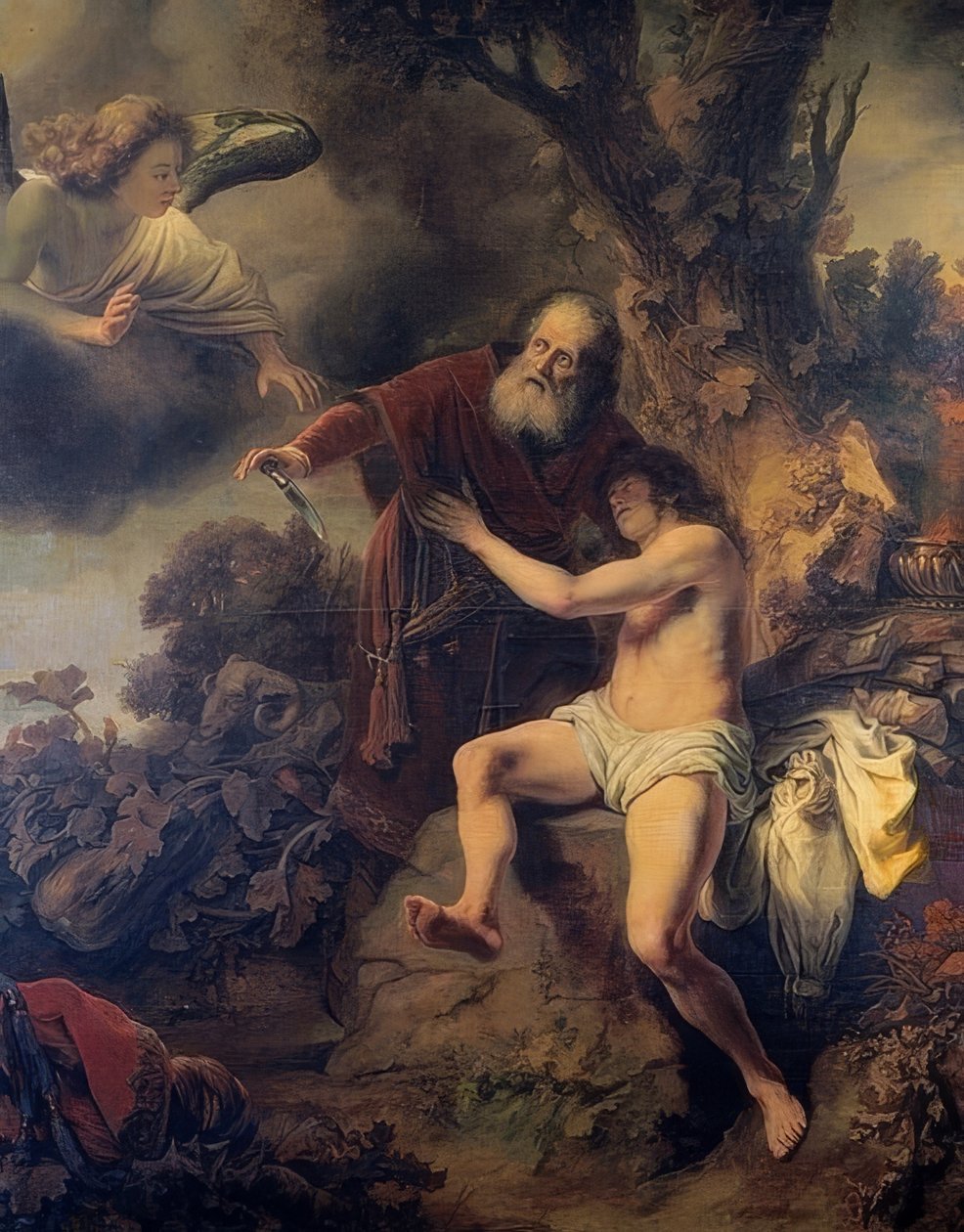 Oběť Izáka od Ferdinand Bol
