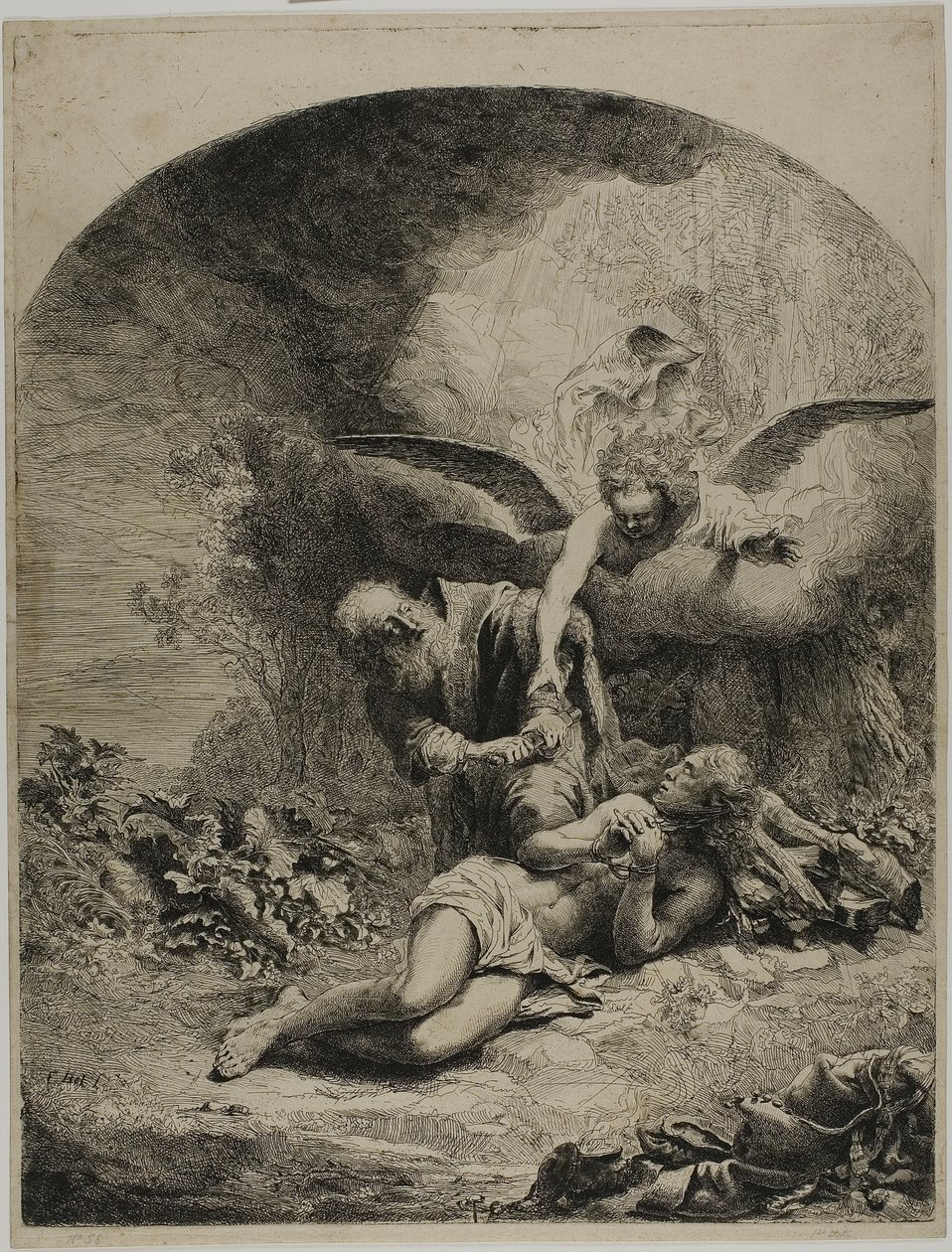 Abrahamova oběť od Ferdinand Bol