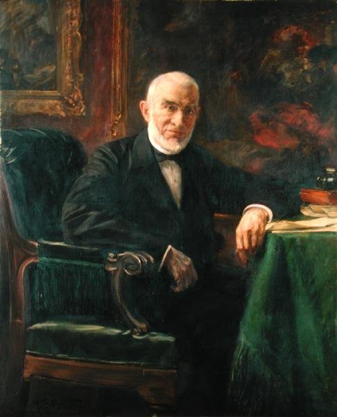 Senátor Ferdinand Moring (1818-1900), 1898 od Ferdinand Brutt