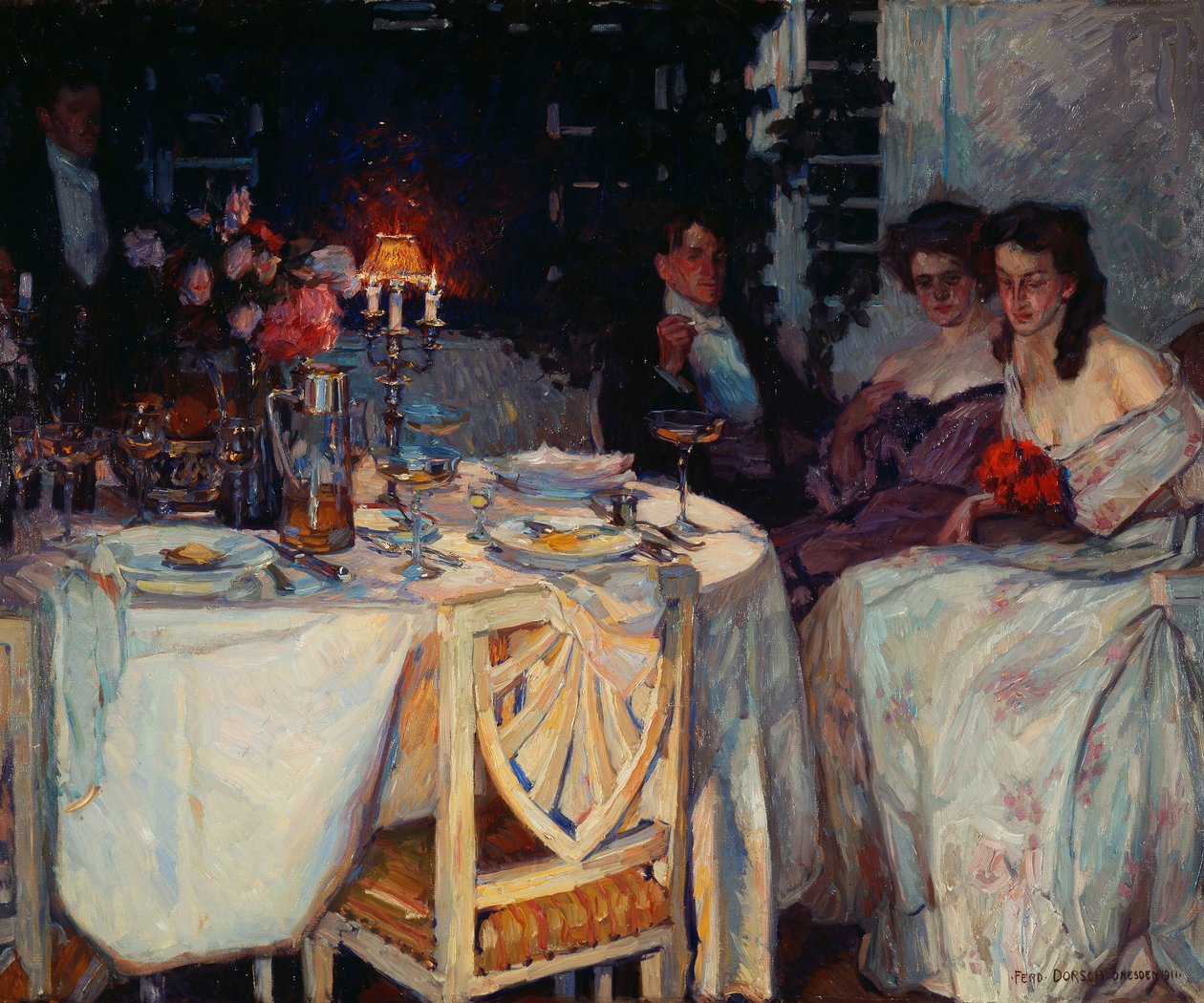 Letní večer; Sommerabend od Ferdinand Dorsch