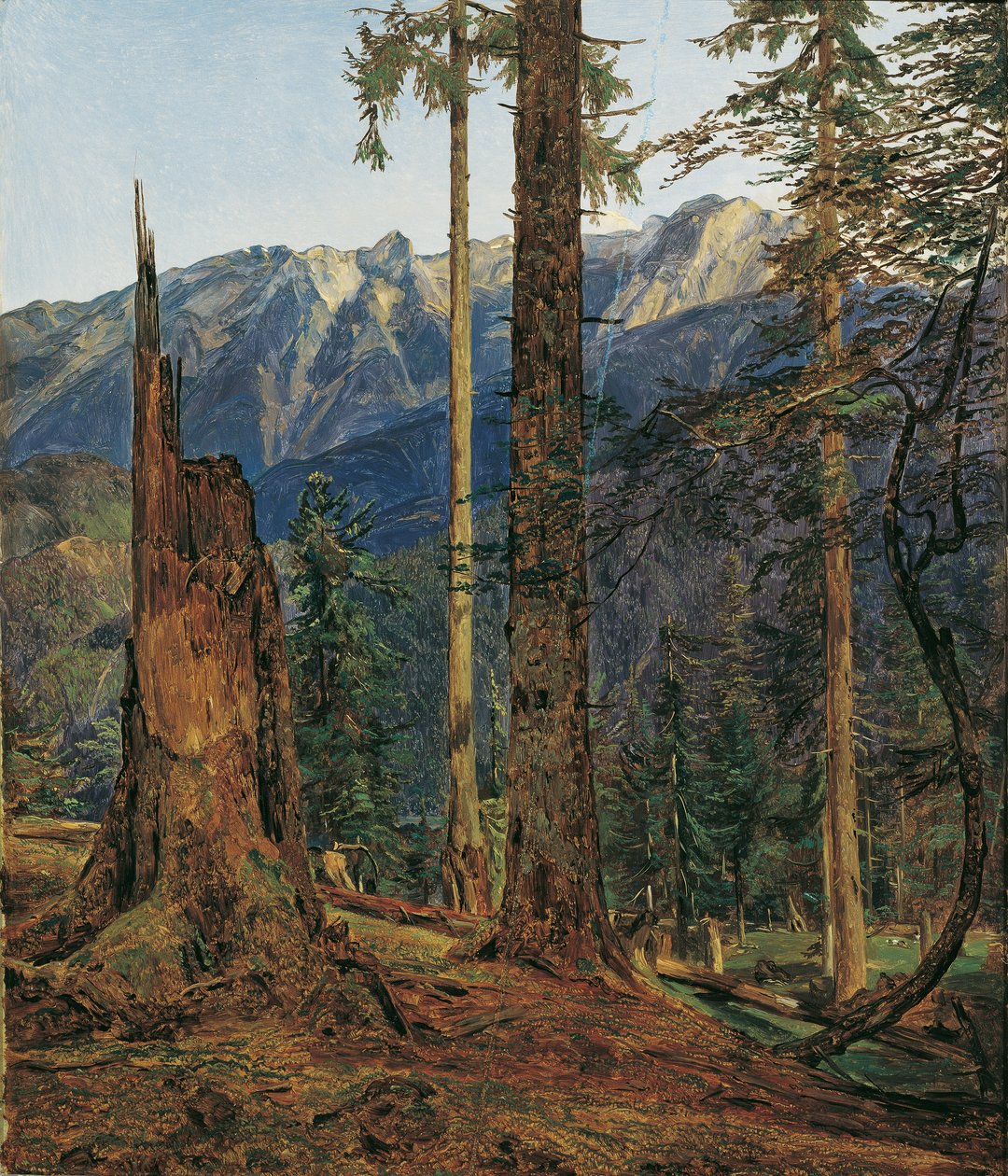 Pohoří Höllengebirge u Ischlu od Ferdinand Georg Waldmuller