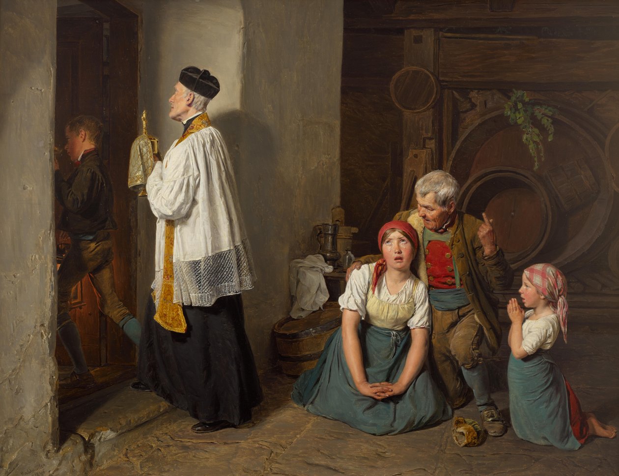 Poslední obřady od Ferdinand Georg Waldmuller