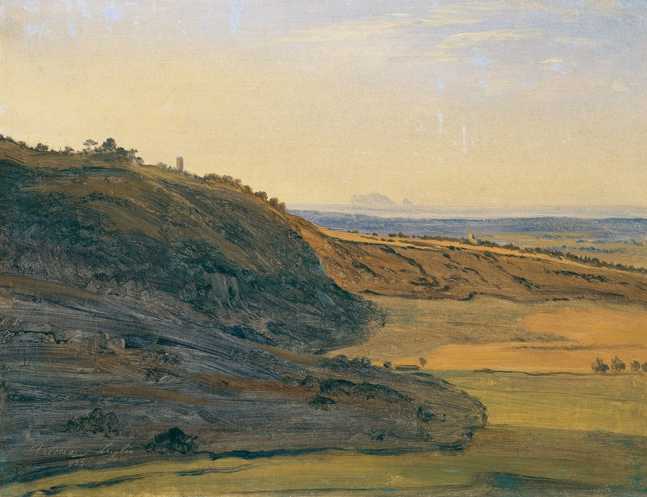Studium krajiny v Ariccia od Ferdinand Georg Waldmuller