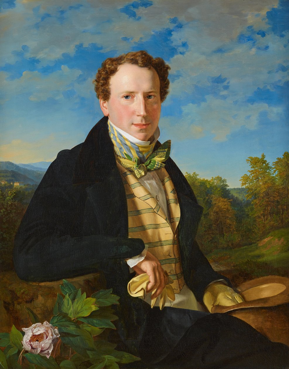 Autoportrét, 1828. od Ferdinand Georg Waldmuller