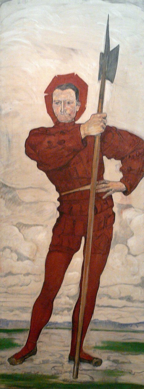 Muž s halapartnou od Ferdinand Hodler