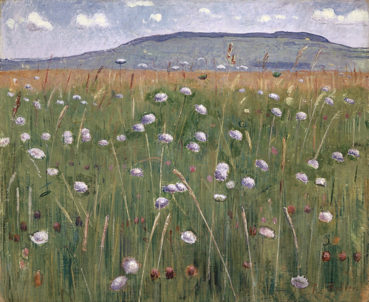 Luční kus, kolem roku 1901 od Ferdinand Hodler