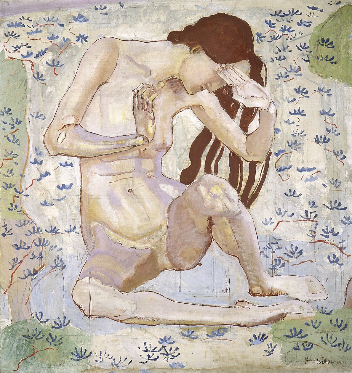 Studie na den, 1898-99 od Ferdinand Hodler