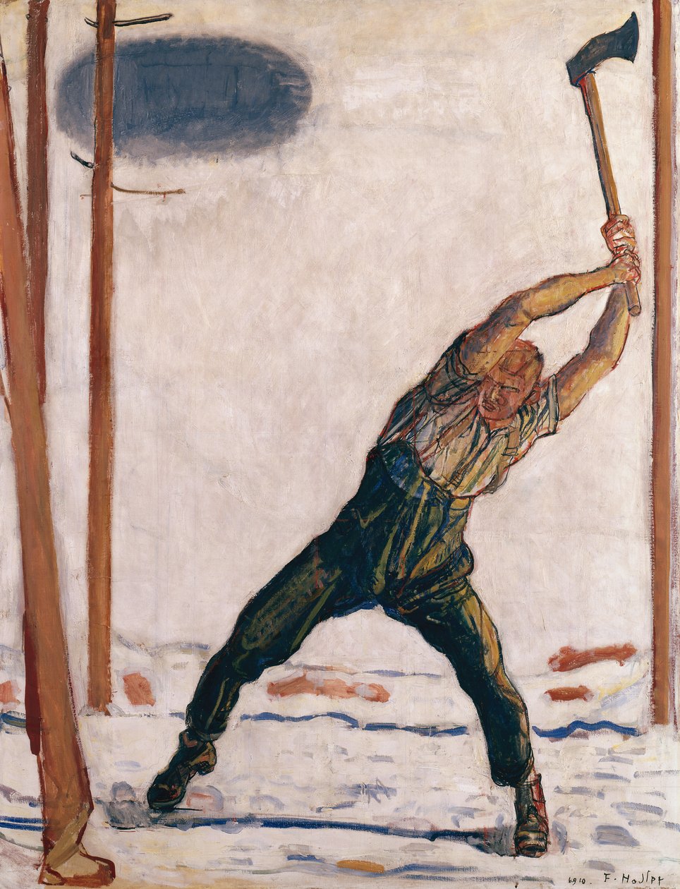 Dřevorubec od Ferdinand Hodler