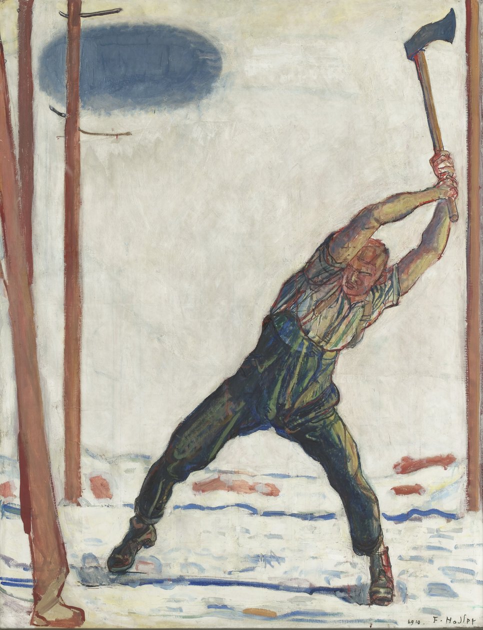 Dřevorubec, 1910 od Ferdinand Hodler