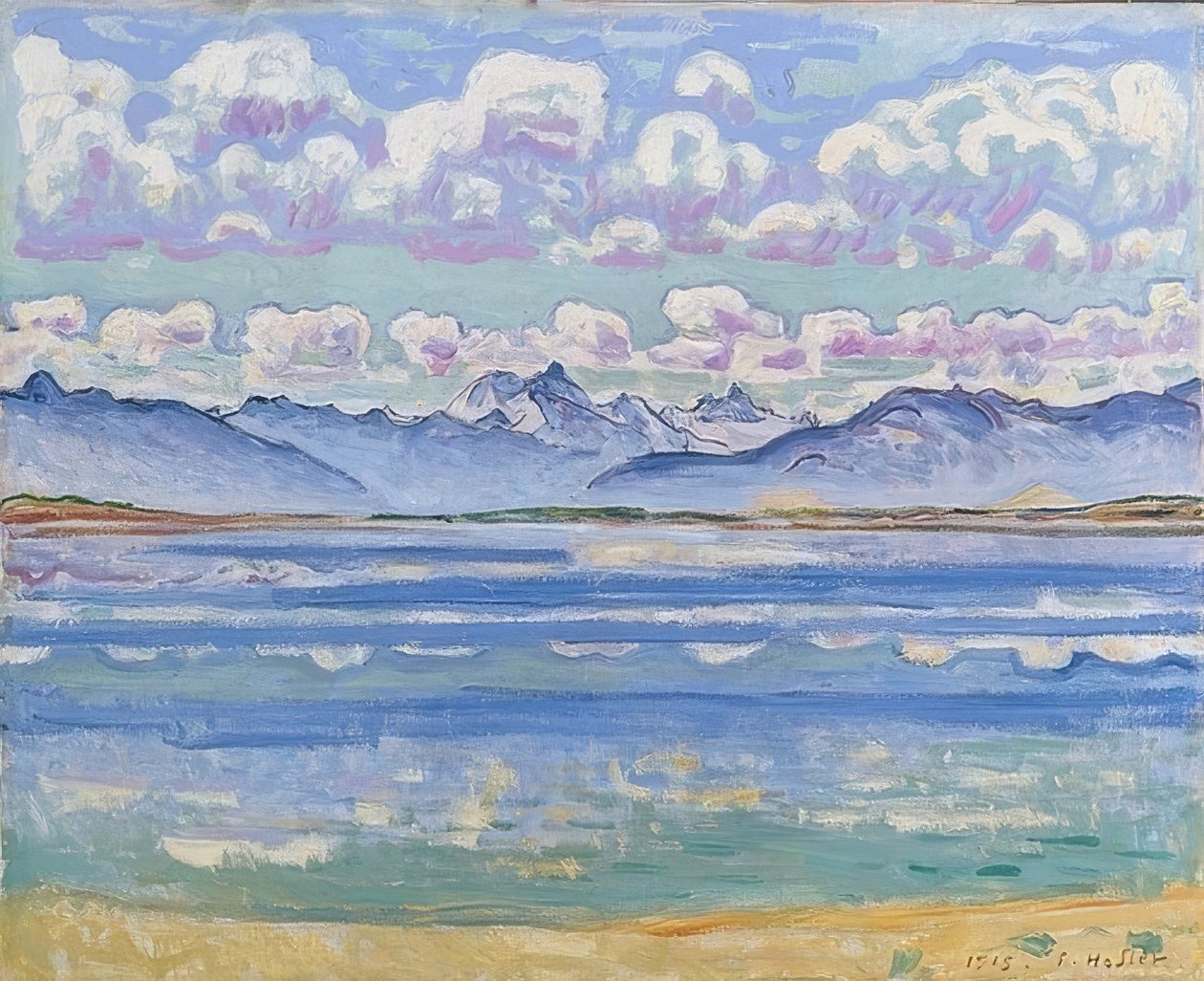 Weisshorn při pohledu z Montany. 1915 od Ferdinand Hodler