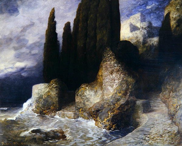 Italská krajina (olej na plátně) od Ferdinand Keller