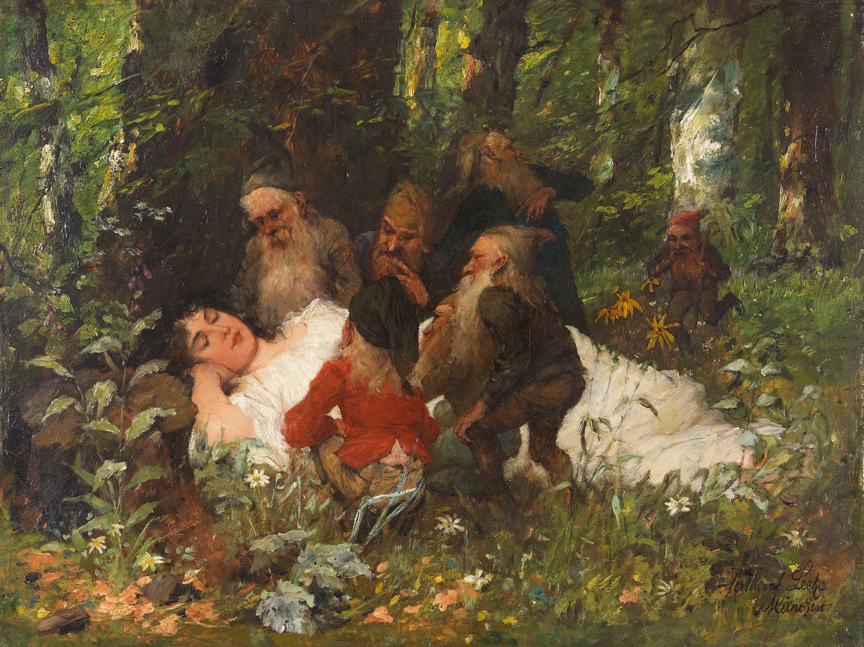 Sněhurka, c. 1890. od Ferdinand Leeke