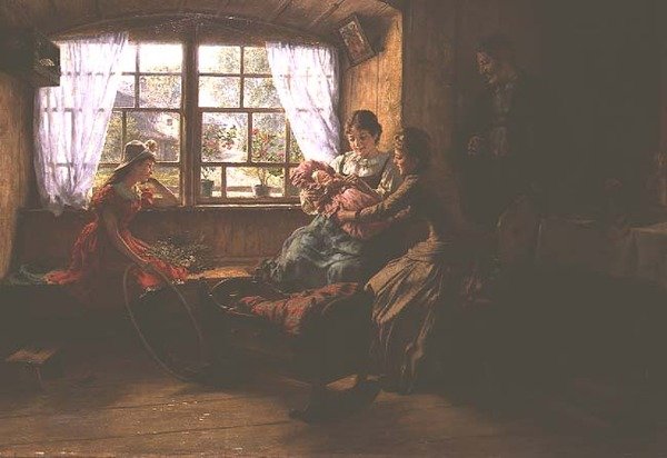 Šťastní návštěvníci od Ferdinand Pacher