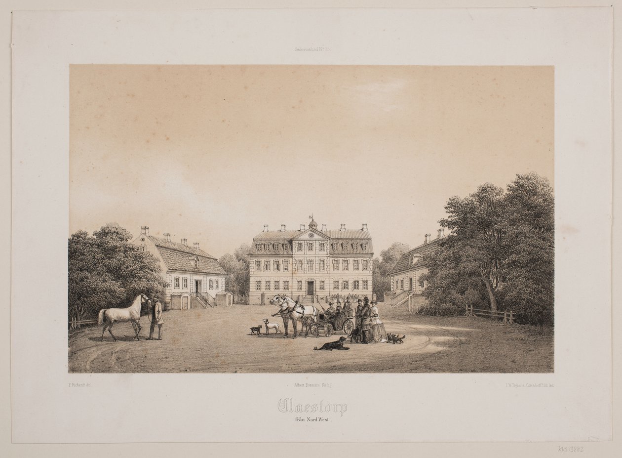 Claestorp od severozápadu od Ferdinand Richardt