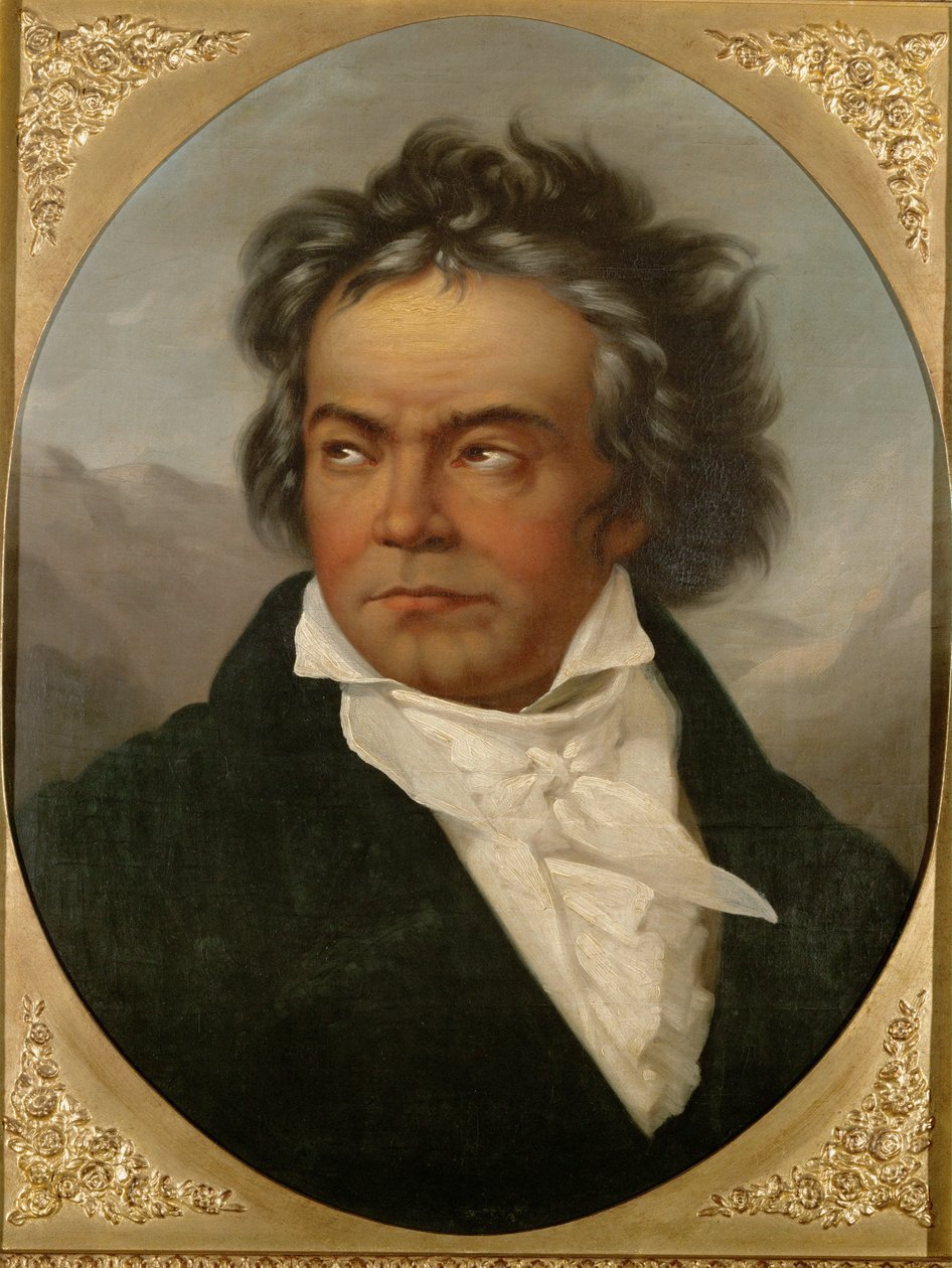 Ludwig van Beethoven ... (olej na plátně) od Ferdinand Schimon