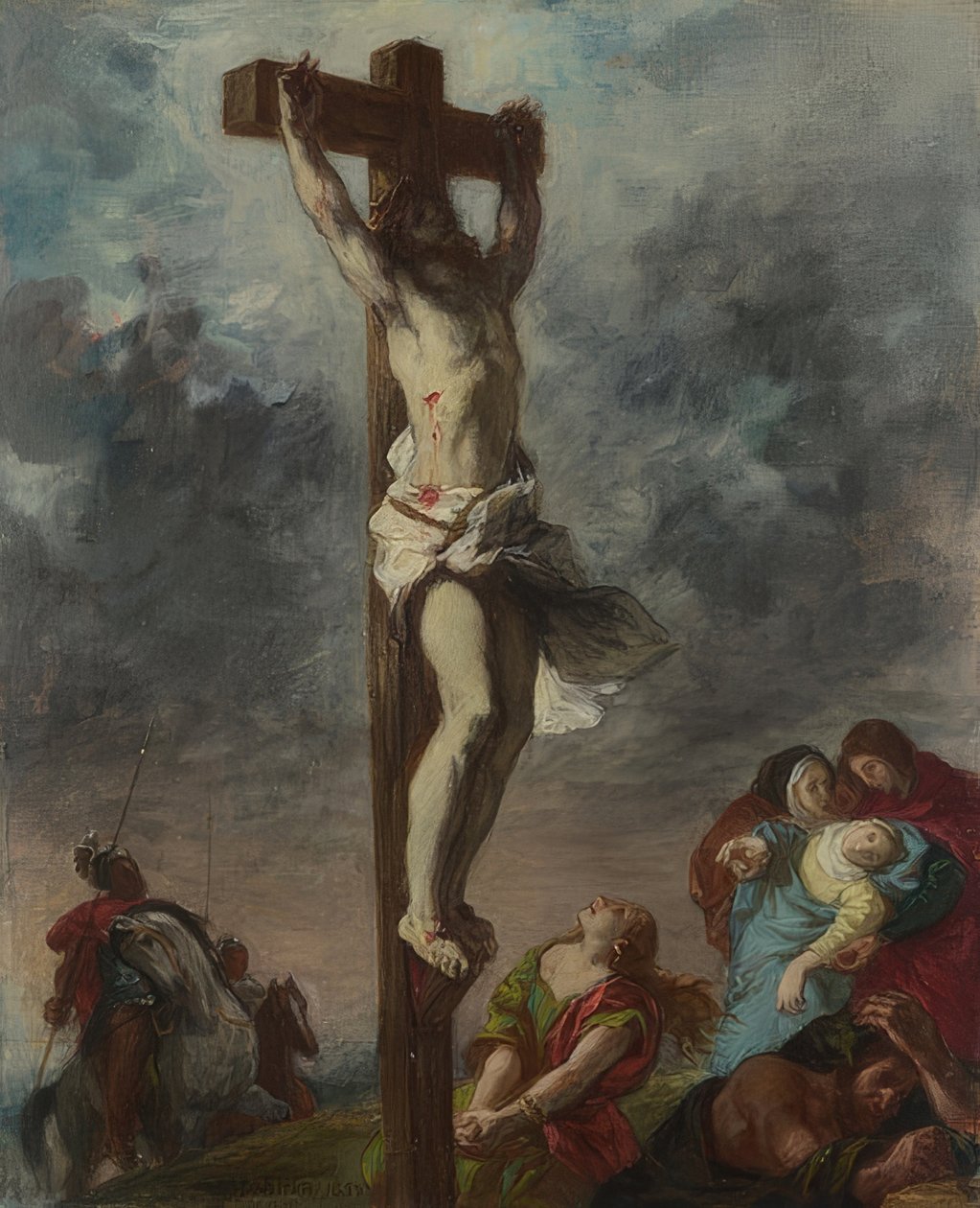 Ukřižování. 1853 od Ferdinand Victor Eugene Delacroix