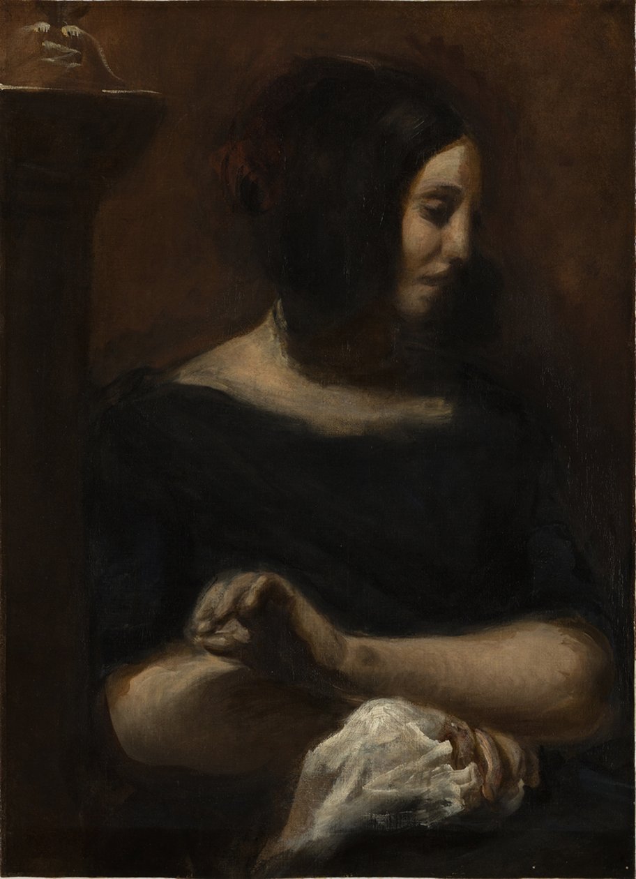 George Sand, 1838. od Ferdinand Victor Eugene Delacroix