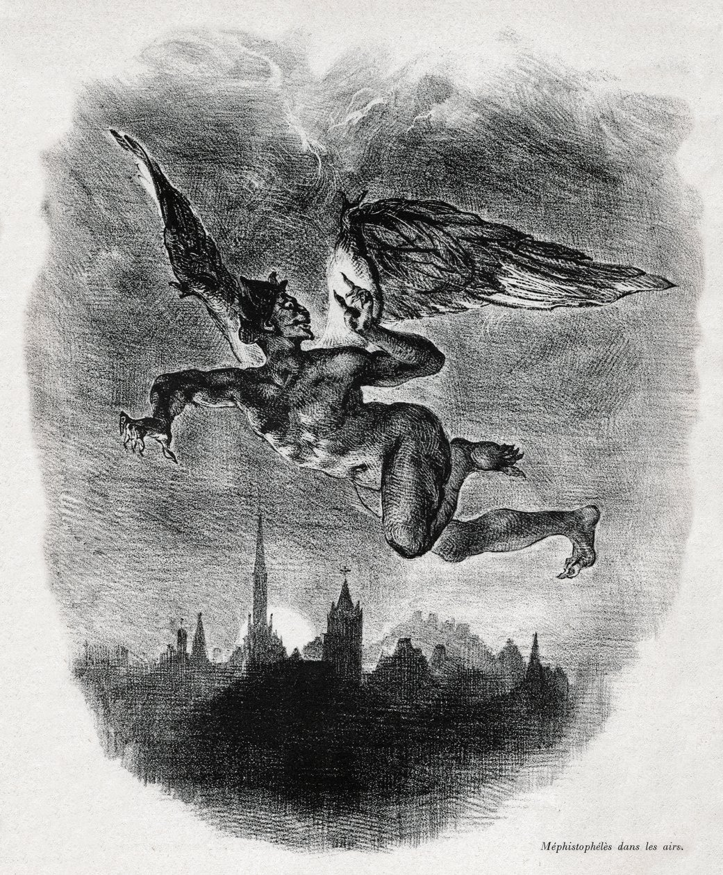 Mefistofeles od Ferdinand Victor Eugene Delacroix