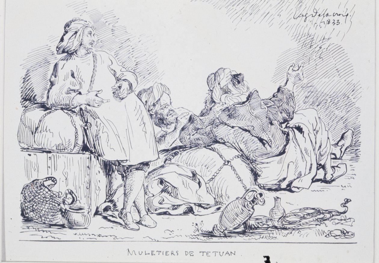 Řidiči mul z Tetuánu, 1833 od Ferdinand Victor Eugene Delacroix