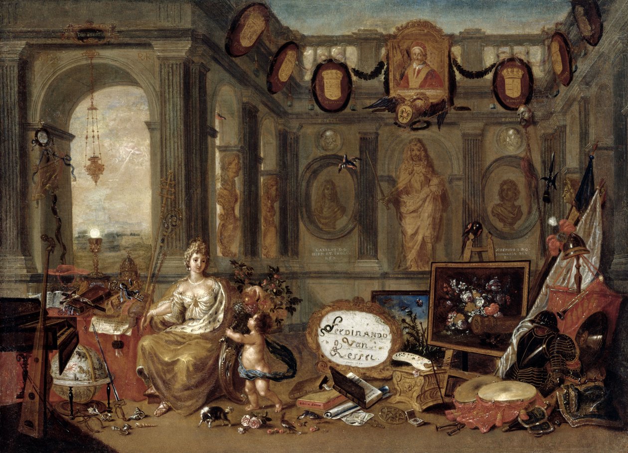 Alegorie Evropy, 1689. od Ferdinand van Kessel