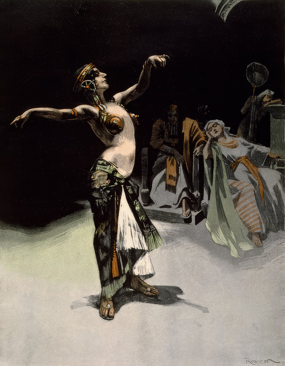 Řezníček / Salome / Grafik 1906 od Ferdinand von Reznicek