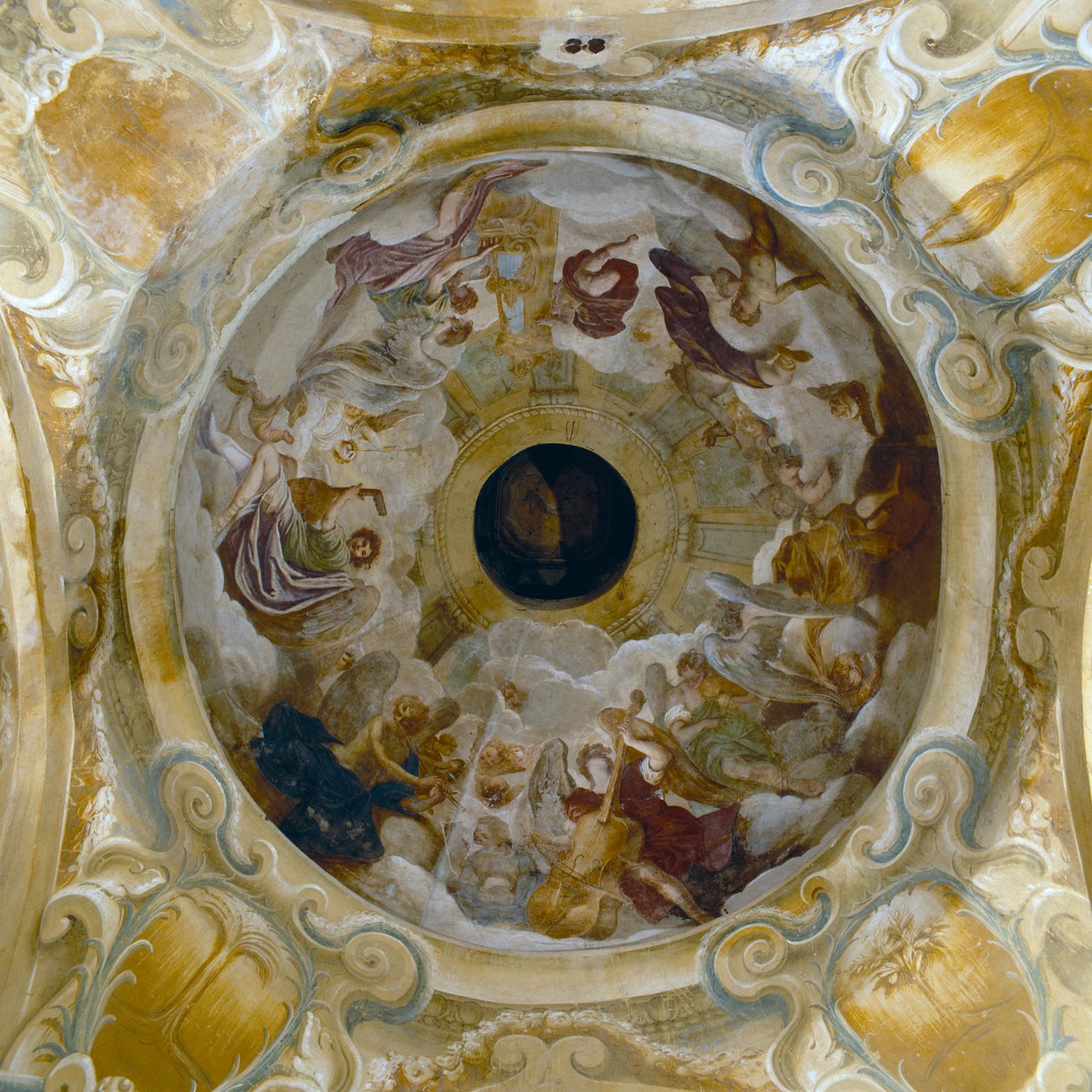 Malovaná kopule, 1685-86 od Ferdinando Galli Bibiena