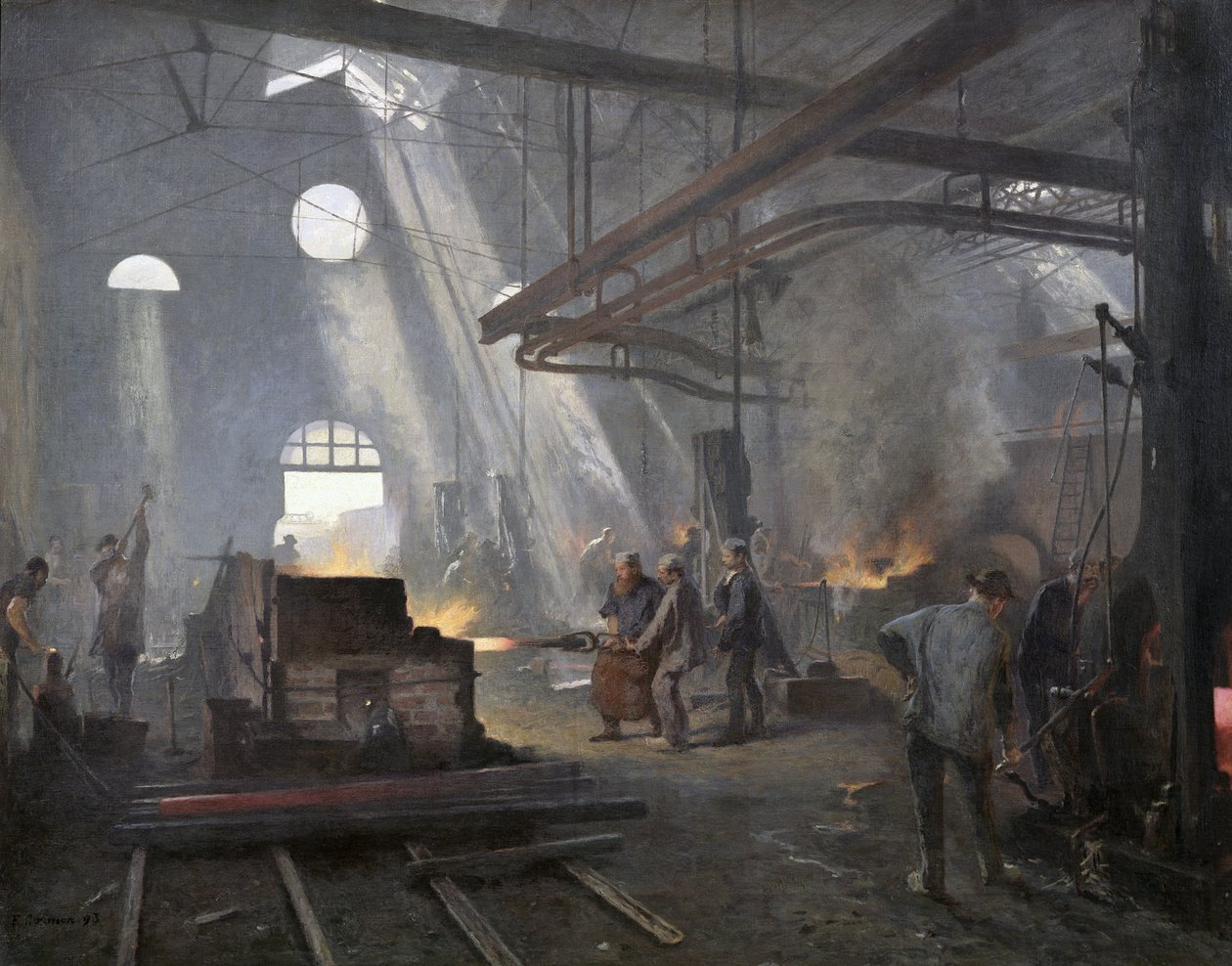 Forge, 1893 od Fernand Cormon