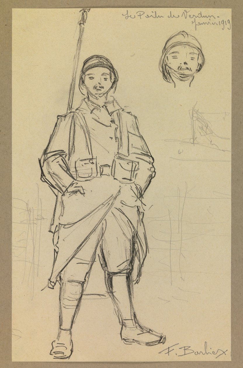 Poilu z Verdunu od Fernand Barbier