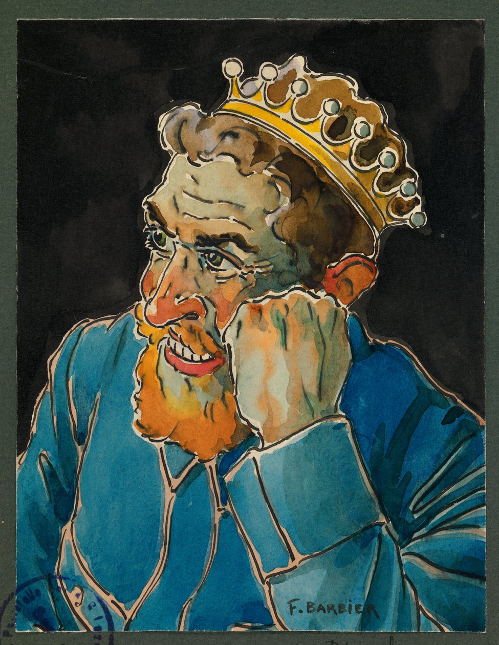Portrét Delatroche, táborového kuchaře, Gustrow od Fernand Barbier