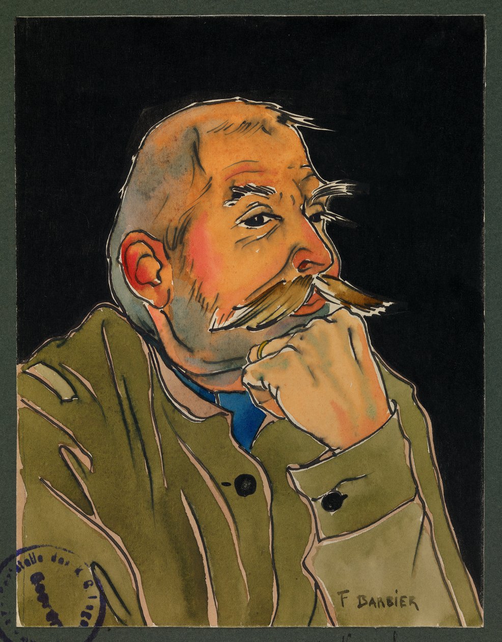 Seržant Lecacheux, Gustrow od Fernand Barbier