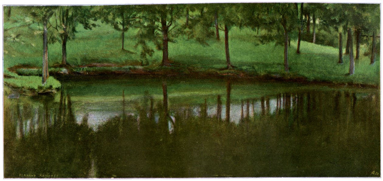 LEtang De Menil, 1898. od Fernand Khnopff