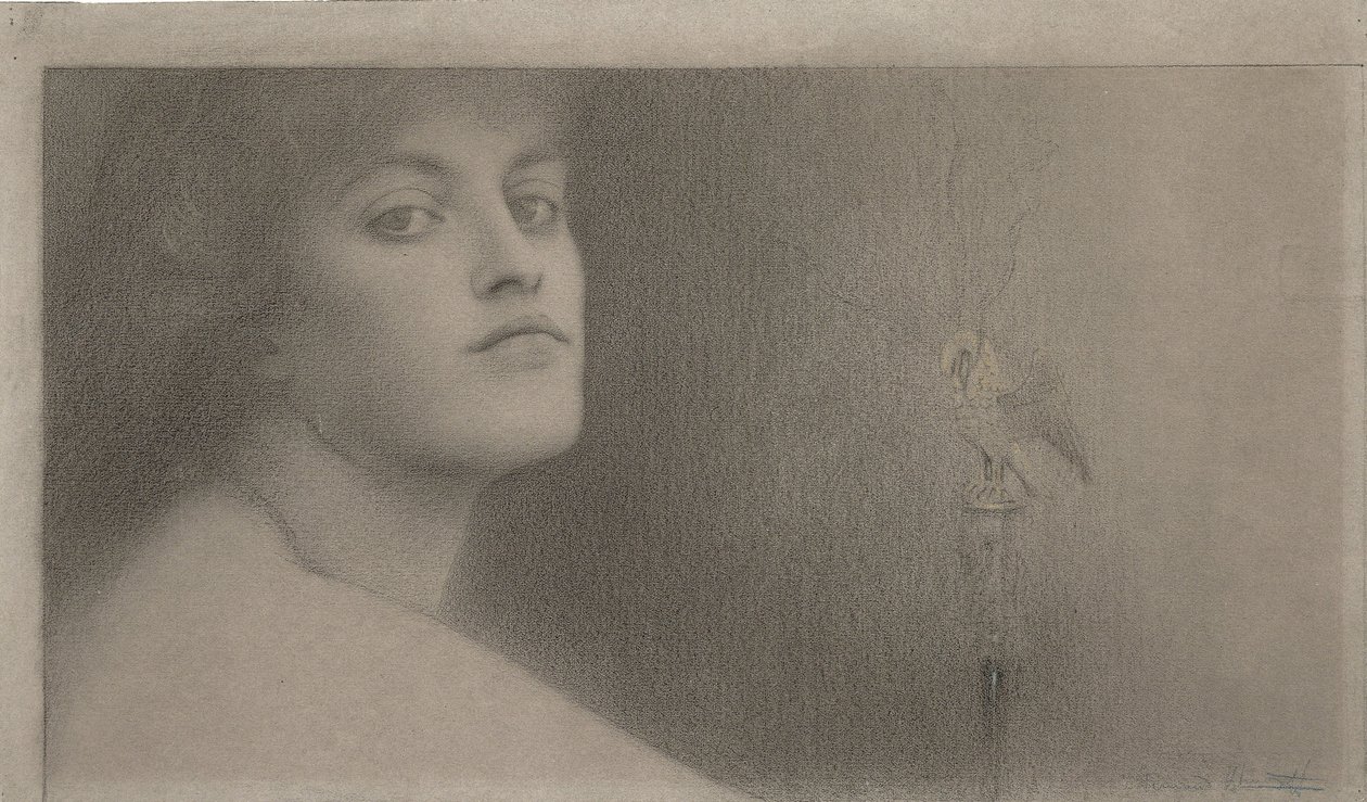Studie pro lOffrande The Offering, 1891 od Fernand Khnopff