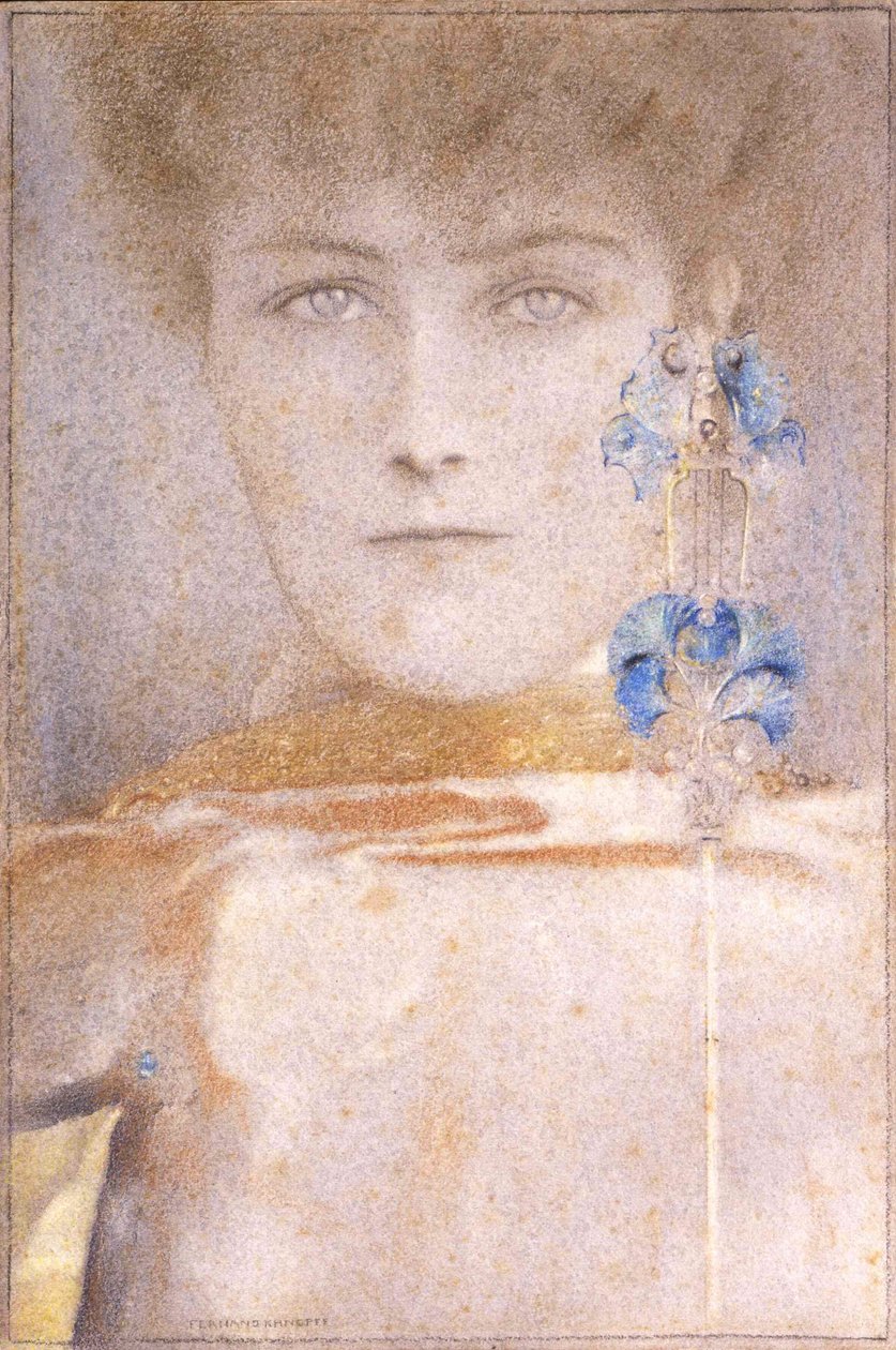 Bílá maska od Fernand Khnopff
