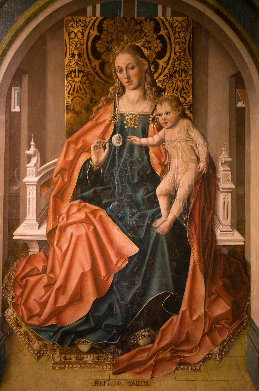 Triptych Panny Marie Růžové od Fernando Gallego