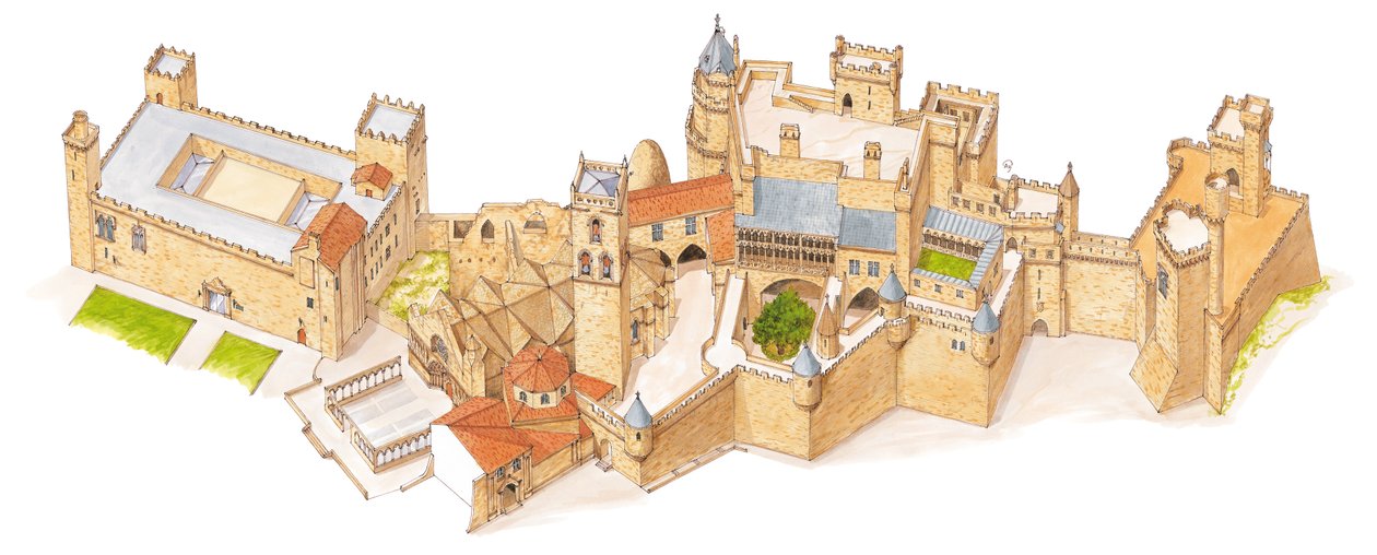 Hrad Olite. Navarra, Španělsko od Fernando Aznar Cenamor