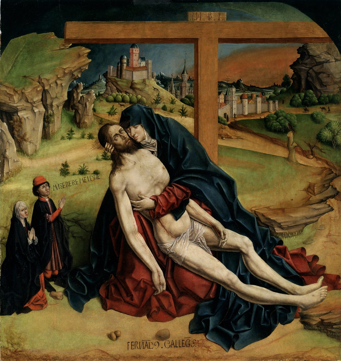 Pieta, 1465-1470 od Fernando Gallego